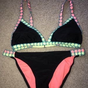 Bright Neon Summer Bikini Set!!!!